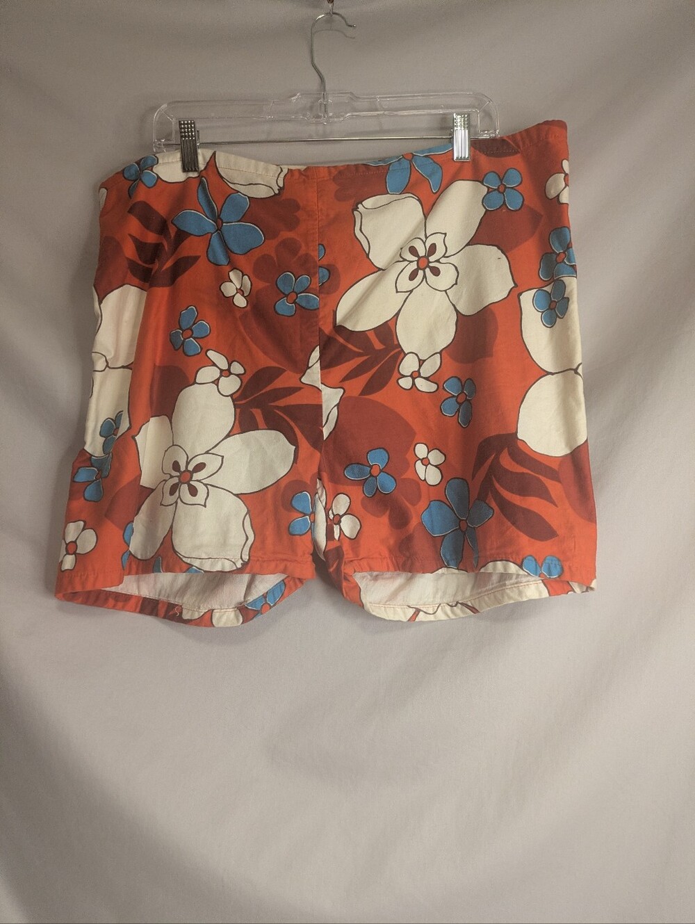 Vintage Bright  Floral Men's Board Shorts Drawstring Waist Made In California